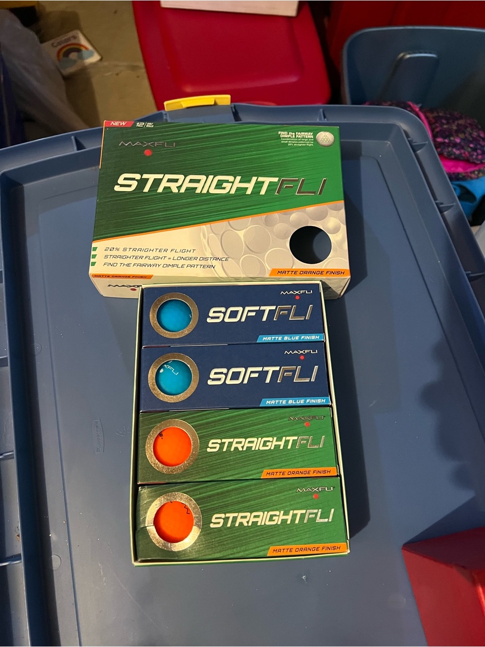 StraightFli & SoftFli Golf Balls - Blue and Orange